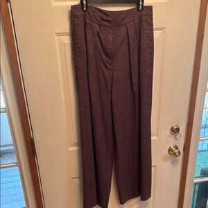 Worthington Purple Wide-Leg Trousers